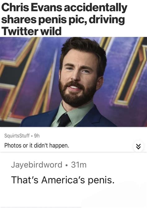 dick pic twitter|Chris Evans accidentally shares penis pic, driving Twitter wild